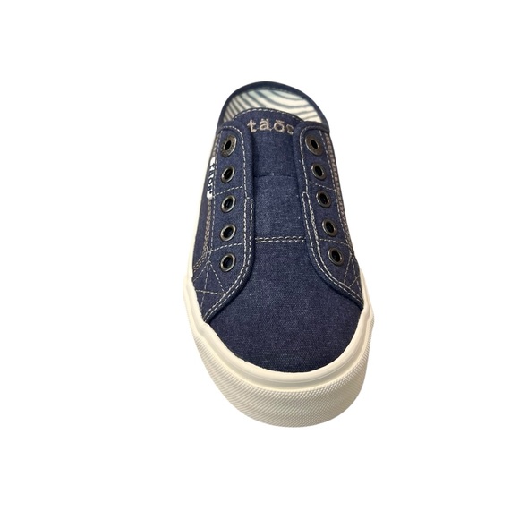 Taos EZ Soul Women’s Slip in Blue Washed Canvas Sneaker - Picture 2 of 7